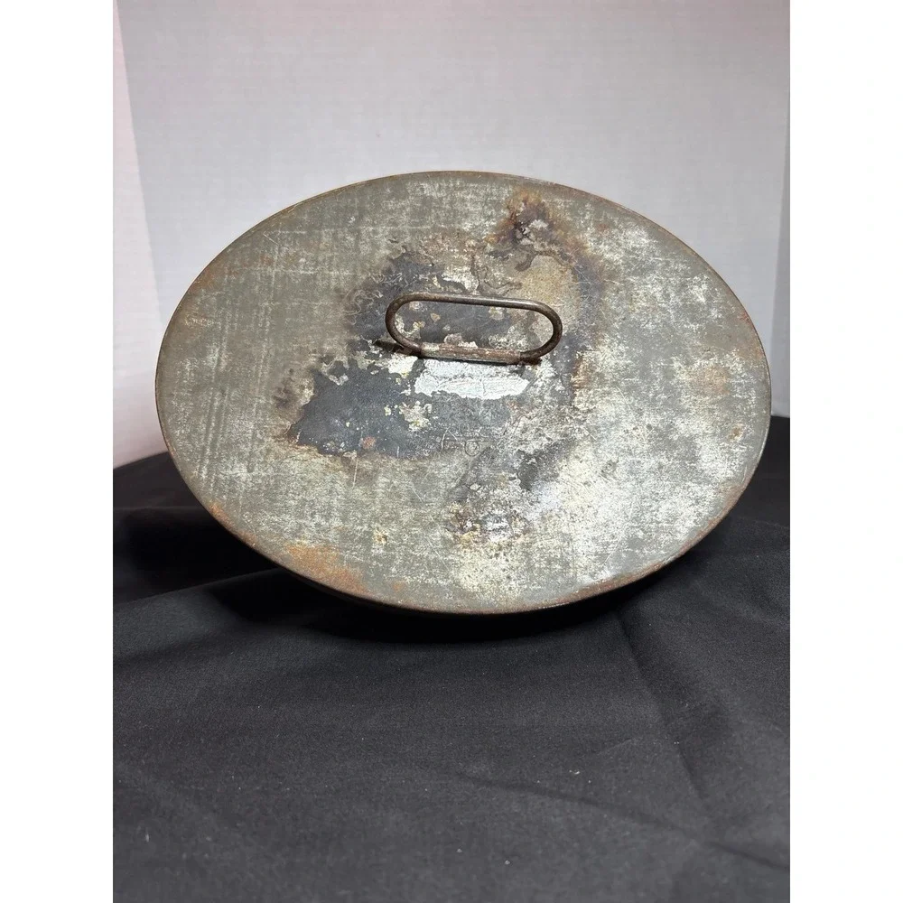 Vintage Tin Plum Pudding Jello Mold, Acorn Melon‎ Shape, Cake Pan Handles